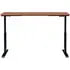 695781CH by GLOBAL INDUSTRIAL - Interion&#174; Electric Height Adjustable Table, 72"W x 30"D, Cherry W/ Black Base