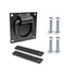 World American CS15-0007 Tie Down D-Ring Tie Down D-Ring - Black, 5/8", 18,000 lbs., Heavy Duty, with Nut-Bolt and Support