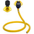 Tectran 670P-202 Trailer Power Cable Plug and Receptacle Socket Kit Heavy Duty 7 Way Socket