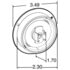 30380R by TRUCK-LITE - Marker Light - 30 Series Red LED Round Lens 12 Volts Pl-3 Connector