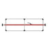 080-01210 by SAVE-A-LOAD - SL-30 Series Bar, Fixed Feet, Attached 3 Crossmember Hoop-Red powder coat