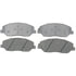 14D1202C by ACDELCO - Disc Brake Pad Set - Front, Silver, Ceramic