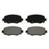 68225301AD by MOPAR - Disc Brake Pad Set - Rear, For 2015-2017 Chrysler 200