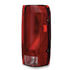 85562-5 by GROTE - Brake / Tail Light Combination Lens - Rectangular, Red and Clear, Left
