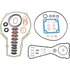 DIPACO DDGK208 Fuel Injector Seal Kit DIPACO DDGK208 NEW FUEL INJECTOR SEAL KIT (PACK OF 1)
