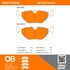MPA Electrical 1000-0763M Disc Brake Pad Set Quality-Built Disc Brake Pad Set - Semi-Metallic