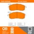 1000-0815AM by MPA ELECTRICAL - Quality-Built Disc Brake Pad Set - Semi-Metallic