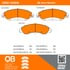 1000-1092M by MPA ELECTRICAL - Quality-Built Disc Brake Pad Set - Semi-Metallic