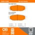 1000-1114M by MPA ELECTRICAL - Quality-Built Disc Brake Pad Set - Semi-Metallic
