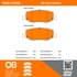 1000-1274M by MPA ELECTRICAL - Quality-Built Disc Brake Pad Set - Semi-Metallic