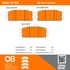 1000-1275M by MPA ELECTRICAL - Quality-Built Disc Brake Pad Set - Semi-Metallic