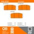1000-1275C by MPA ELECTRICAL - Quality-Built Disc Brake Pad Set - Ceramic