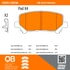 1000-1281M by MPA ELECTRICAL - Quality-Built Disc Brake Pad Set - Semi-Metallic