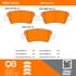 1000-1813C by MPA ELECTRICAL - Quality-Built Disc Brake Pad Set - Ceramic