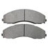 1001-2018M by MPA ELECTRICAL - Quality-Built Premium Semi-Metallic Brake Pads w/ Hardware
