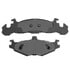 1003-0219M by MPA ELECTRICAL - Quality-Built Disc Brake Pad Set - Black Series, Semi-Metallic, with Hardware