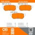 1000-0374M by MPA ELECTRICAL - Quality-Built Disc Brake Pad Set - Semi-Metallic