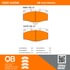 MPA Electrical 1000-0410M Disc Brake Pad Set QB Semi-Metallic Brake Pads