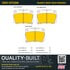 1001-0733M by MPA ELECTRICAL - Quality-Built Premium Disc Brake Pad Set - Semi-Metallic, with Hardware