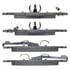 MPA Electrical 1001-0760M Disc Brake Pad Set Quality-Built Premium Disc Brake Pad Set - Semi-Metallic, with Hardware