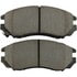 1003-1104C by MPA ELECTRICAL - Quality-Built Disc Brake Pad Set - Black Series, Ceramic, with Hardware