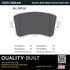 1003-1386AM by MPA ELECTRICAL - Quality-Built Disc Brake Pad Set - Black Series, Semi-Metallic, with Hardware