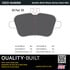 1003-1646BM by MPA ELECTRICAL - Quality-Built Black Series Semi-Metallic Brake Pads w/ Hardware