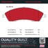 1002-1019M by MPA ELECTRICAL - Quality-Built Disc Brake Pad Set - Work Force, Heavy Duty, with Hardware