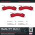 1002-1565AM by MPA ELECTRICAL - Quality-Built Disc Brake Pad Set - Work Force, Heavy Duty, with Hardware