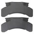1003-0224M by MPA ELECTRICAL - Quality-Built Disc Brake Pad Set - Black Series, Semi-Metallic, with Hardware