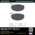 1003-0571C by MPA ELECTRICAL - Quality-Built Disc Brake Pad Set - Black Series, Ceramic, with Hardware