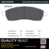 1003-0757M by MPA ELECTRICAL - Quality-Built Disc Brake Pad Set - Black Series, Semi-Metallic, with Hardware