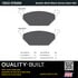 1003-0768M by MPA ELECTRICAL - Quality-Built Disc Brake Pad Set - Black Series, Semi-Metallic, with Hardware