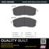 1003-0815BC by MPA ELECTRICAL - Quality-Built Disc Brake Pad Set - Black Series, Ceramic, with Hardware