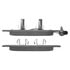 1003-1024M by MPA ELECTRICAL - Quality-Built Disc Brake Pad Set - Black Series, Semi-Metallic, with Hardware