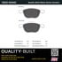 1003-1044C by MPA ELECTRICAL - Quality-Built Disc Brake Pad Set - Black Series, Ceramic, with Hardware