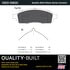 1003-1083C by MPA ELECTRICAL - Quality-Built Disc Brake Pad Set - Black Series, Ceramic, with Hardware