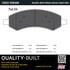 1003-1084M by MPA ELECTRICAL - Quality-Built Disc Brake Pad Set - Black Series, Semi-Metallic, with Hardware