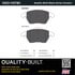 1003-1107BC by MPA ELECTRICAL - Quality-Built Disc Brake Pad Set - Black Series, Ceramic, with Hardware