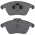 1003-1107BM by MPA ELECTRICAL - Quality-Built Black Series Semi-Metallic Brake Pads w/ Hardware