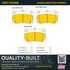 1001-1113AM by MPA ELECTRICAL - Quality-Built Premium Disc Brake Pad Set - Semi-Metallic, with Hardware