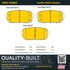 1001-1296C by MPA ELECTRICAL - Quality-Built Premium Ceramic Brake Pads w/ Hardware