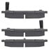 1003-1157C by MPA ELECTRICAL - Quality-Built Disc Brake Pad Set - Black Series, Ceramic, with Hardware