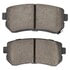 1003-1157C by MPA ELECTRICAL - Quality-Built Disc Brake Pad Set - Black Series, Ceramic, with Hardware