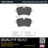 1003-1204M by MPA ELECTRICAL - Quality-Built Black Series Semi-Metallic Brake Pads w/ Hardware