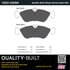 1003-1229M by MPA ELECTRICAL - Quality-Built Disc Brake Pad Set - Black Series, Semi-Metallic, with Hardware