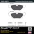 1003-1267C by MPA ELECTRICAL - Quality-Built Disc Brake Pad Set - Black Series, Ceramic, with Hardware