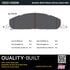 1003-1400M by MPA ELECTRICAL - Quality-Built Disc Brake Pad Set - Black Series, Semi-Metallic, with Hardware