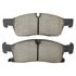 1003-1455C by MPA ELECTRICAL - Quality-Built Disc Brake Pad Set - Black Series, Ceramic, with Hardware