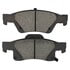 1003-1498C by MPA ELECTRICAL - Quality-Built Disc Brake Pad Set - Black Series, Ceramic, with Hardware
